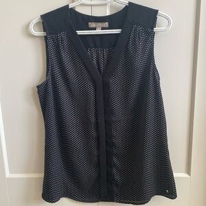 Banana Republic polka dot sleeveless blouse